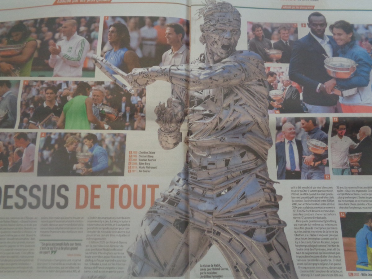 Journal l'équipe 26/05/2025 Sa terre Nadal - Rafael Nadal - Numéro Hors Série - Tennis - Vue 2 - Journal L'Équipe