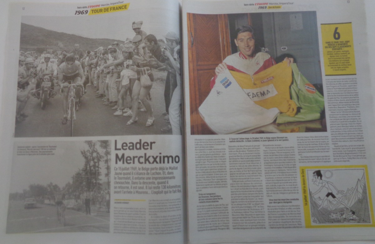 Journal l'équipe juillet 2024 Eddy Merckx “le Cannibale” - Hors série - Vue 4 - Journal L'Équipe