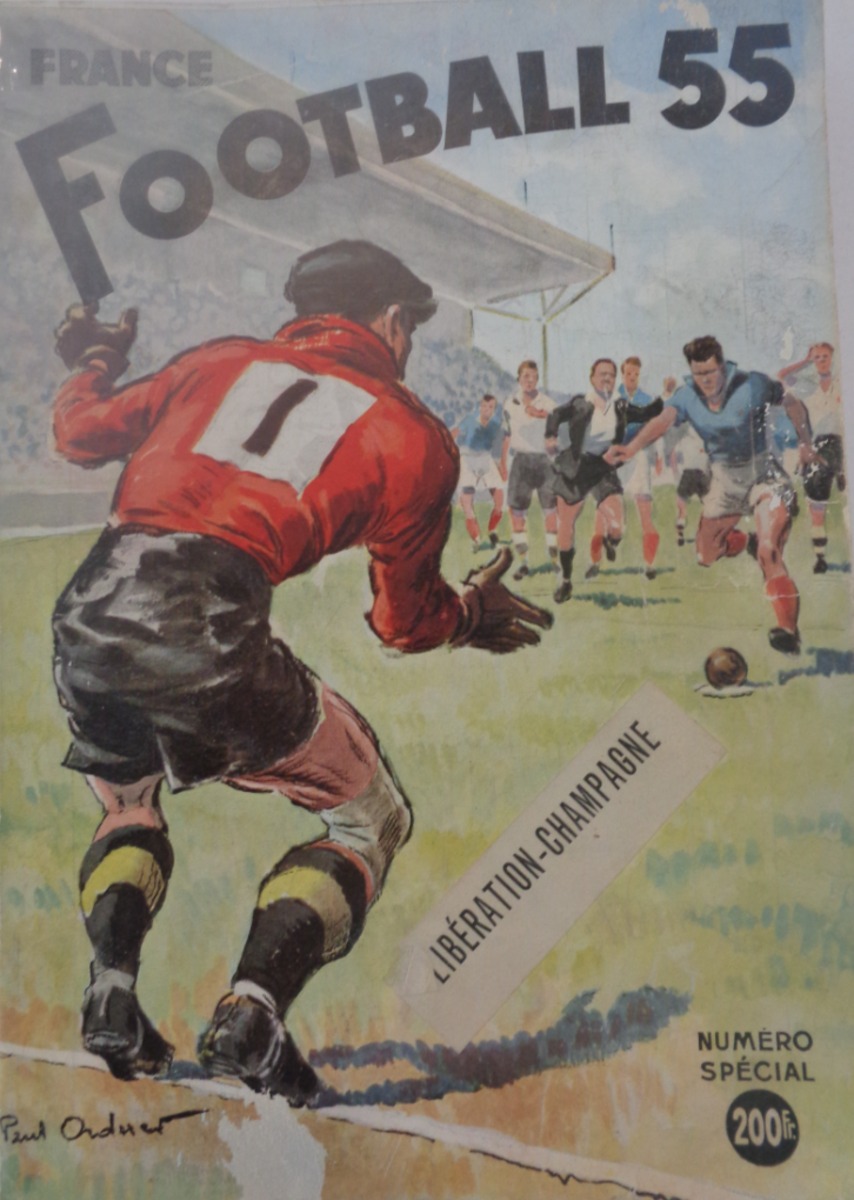 cahier de l'équipe Football 55 - 3eme année - France Football 1955 - Football authentique - Revue Vintage