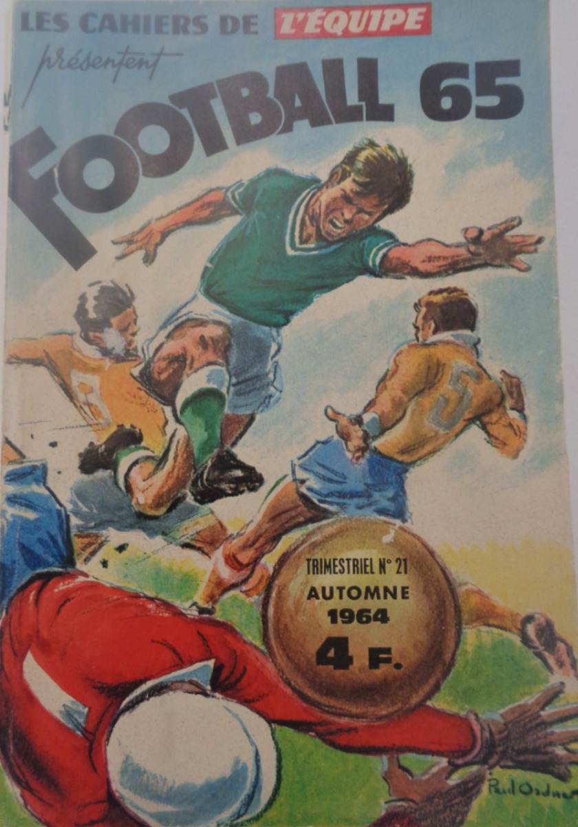 cahier de l'équipe Football 65 - France Football 1965 - Football authentique - Revue Vintage