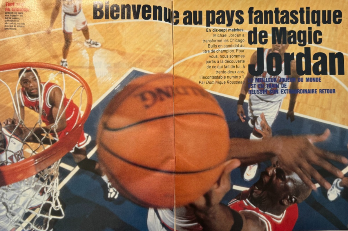 L'équipe magazine année 1995 - Jordan est toujours seul au monde - Basket - Vue 2 - Journal L'Équipe