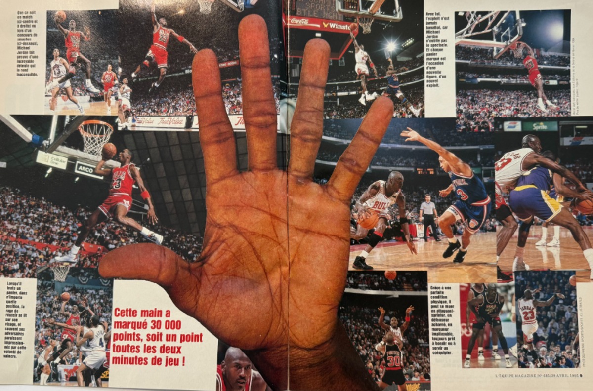 L'équipe magazine année 1995 - Jordan est toujours seul au monde - Basket - Vue 3 - Journal L'Équipe