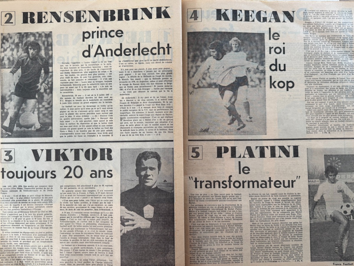 France Football 28/12/1976 Beckenbauer Ballon d'or 76 - Vue 3 - Football