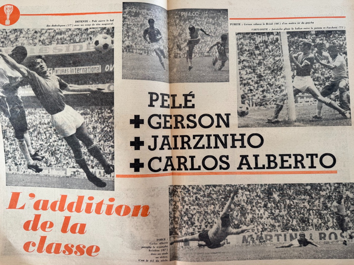 France Football Finale de rêve Brésil / Italie Coupe du Monde 1970 - Vue 3 - Football