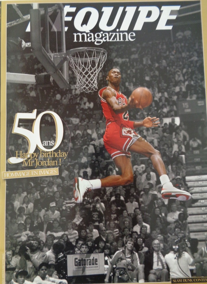 L'équipe magazine 13/02/2013 Michael Jordan 50 ans - Basket - Journal L'Équipe authentique - Revue Vintage