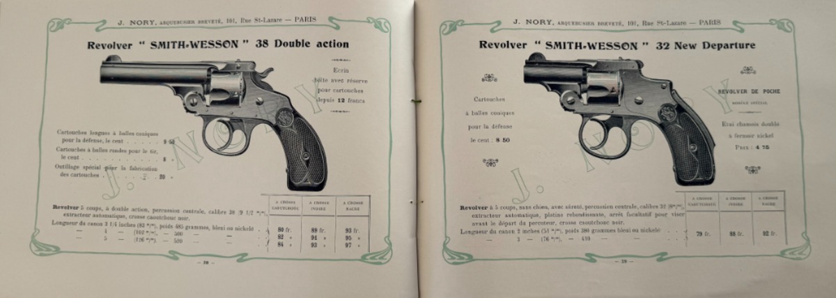 19eme - Catalogue d'armes de Paris J.Nory - Fusils de chasse - Armes de tir - Pistolet - Revolver - Vue 5 - Divers