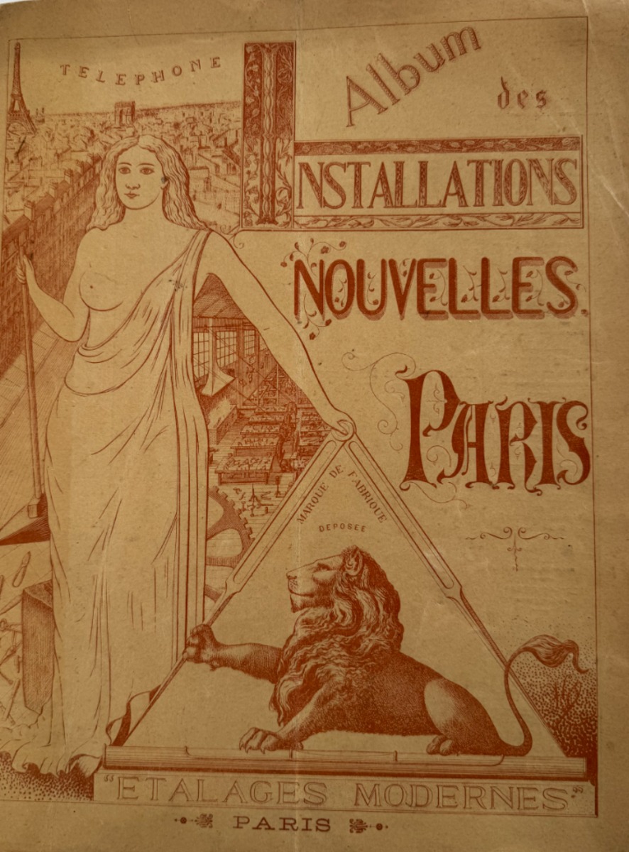 Catalogue d'étalages - construction pour vitrine de magasin - mannequins - buste - non Siégel - couverture art nouveau - Divers authentique - Revue Vintage