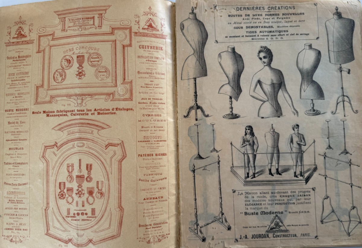 Catalogue d'étalages - construction pour vitrine de magasin - mannequins - buste - non Siégel - couverture art nouveau - Vue 2 - Divers