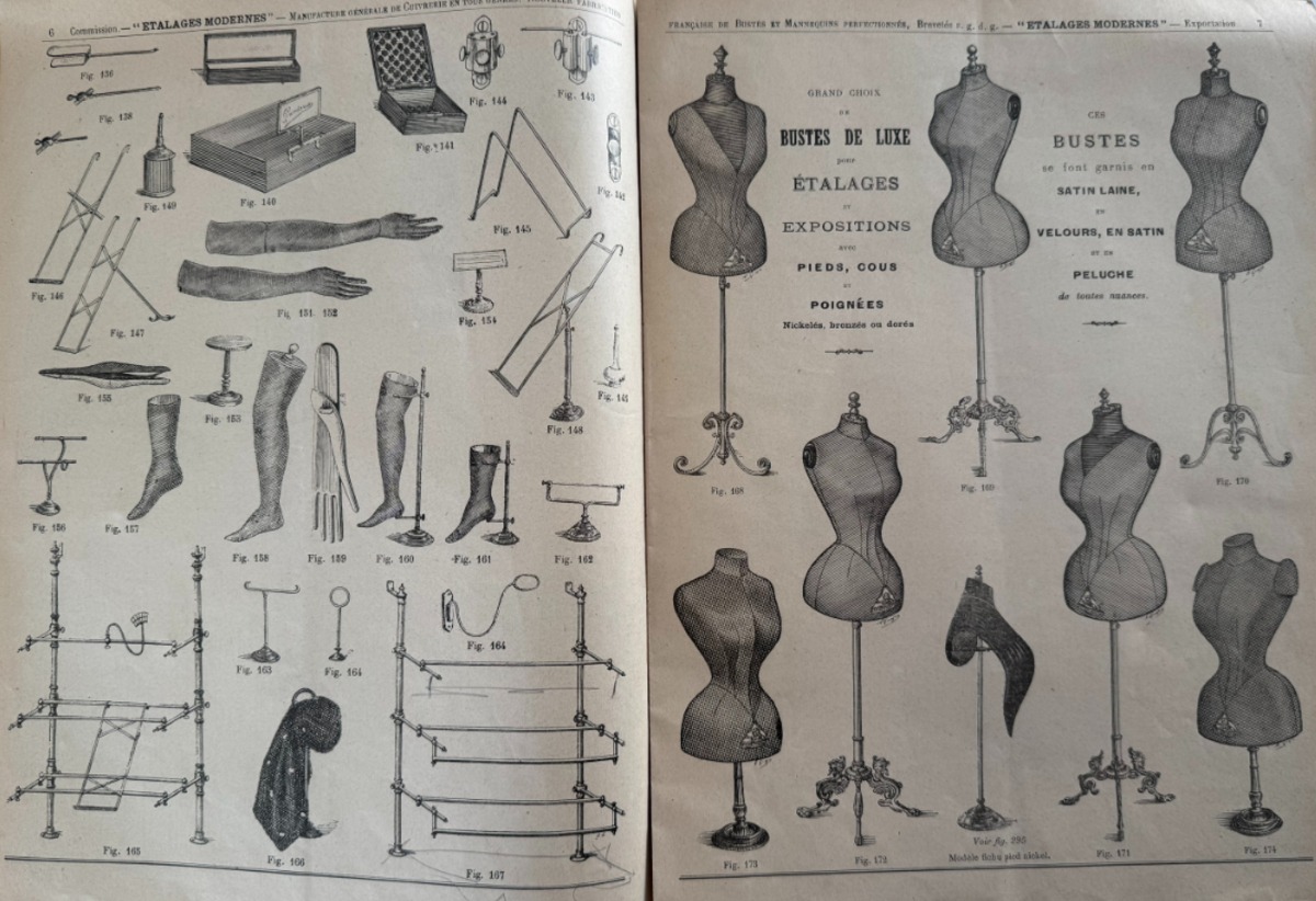 Catalogue d'étalages - construction pour vitrine de magasin - mannequins - buste - non Siégel - couverture art nouveau - Vue 3 - Divers