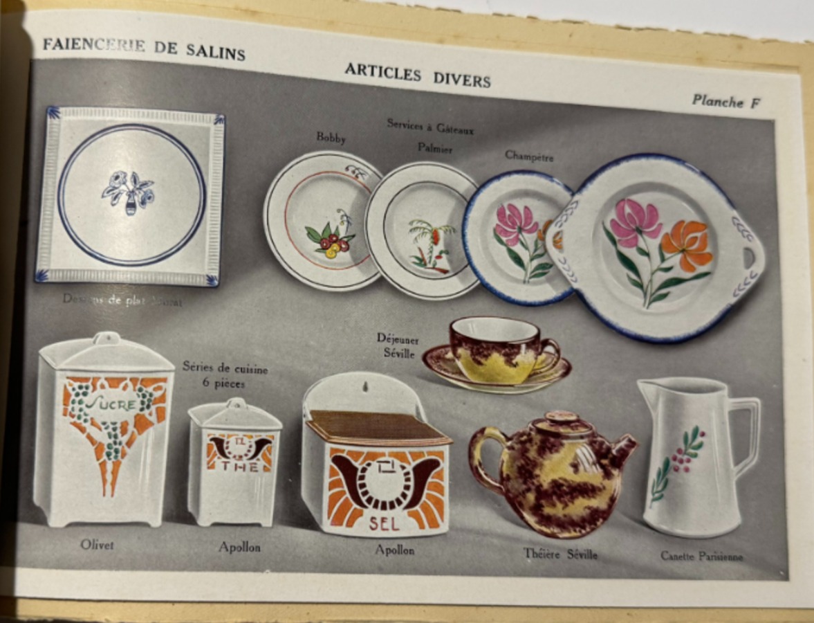 Catalogue faïencerie de Salins les bains - Jura - 1929 - Vue 5 - Divers
