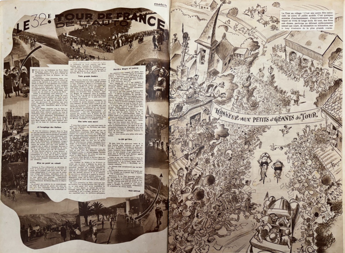 1938 Match l'intran Départ du Tour de France du 5 juillet 38 - Vue 2 - Cyclisme