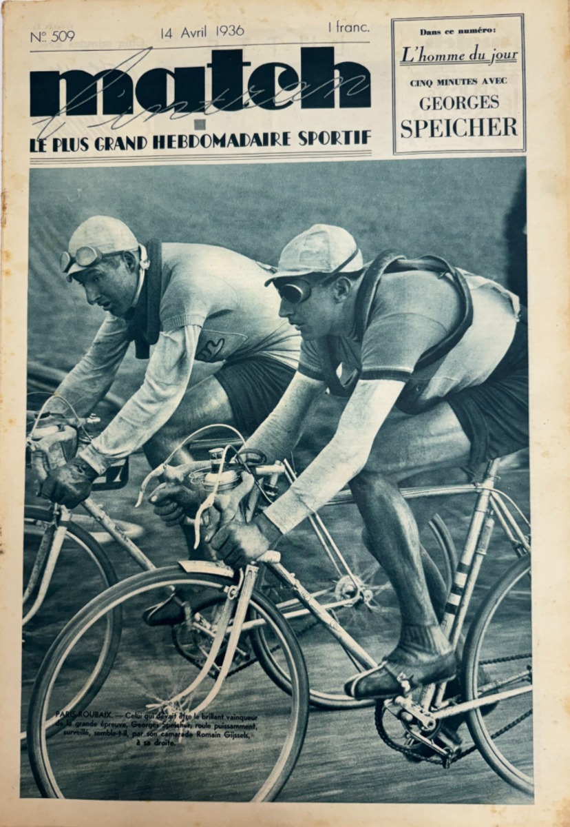 1936 Match l'intran - Paris Roubaix Georges Speicher disqualifié - Cyclisme authentique - Revue Vintage