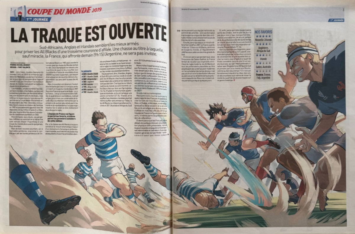 Journal l'équipe 20/09/2019 Rugby N° spécial Coupe du Monde - Vue 4 - Journal L'Équipe