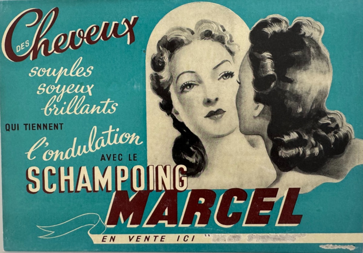 Carton publicitaire schampoing Marcel - Parfum - Belfort - Publicitaire authentique - Revue Vintage