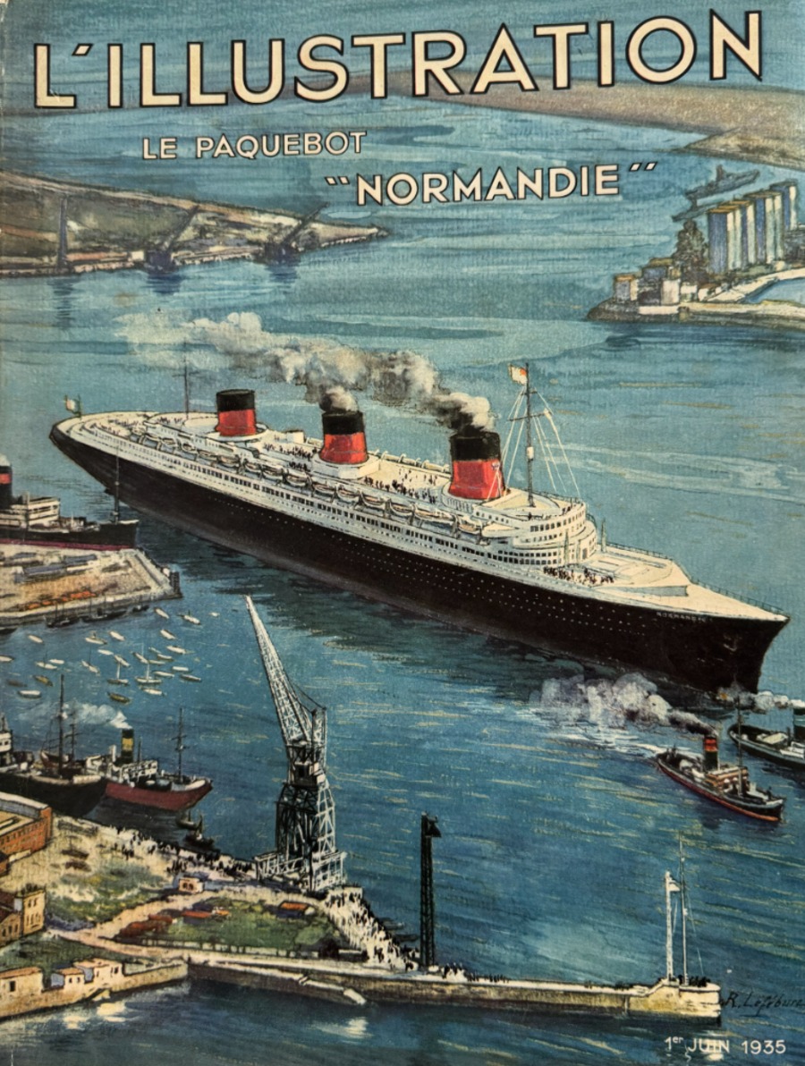 Paquebot " Normandie " L'Illustration du 1er juin 1935 - Autres authentique - Revue Vintage