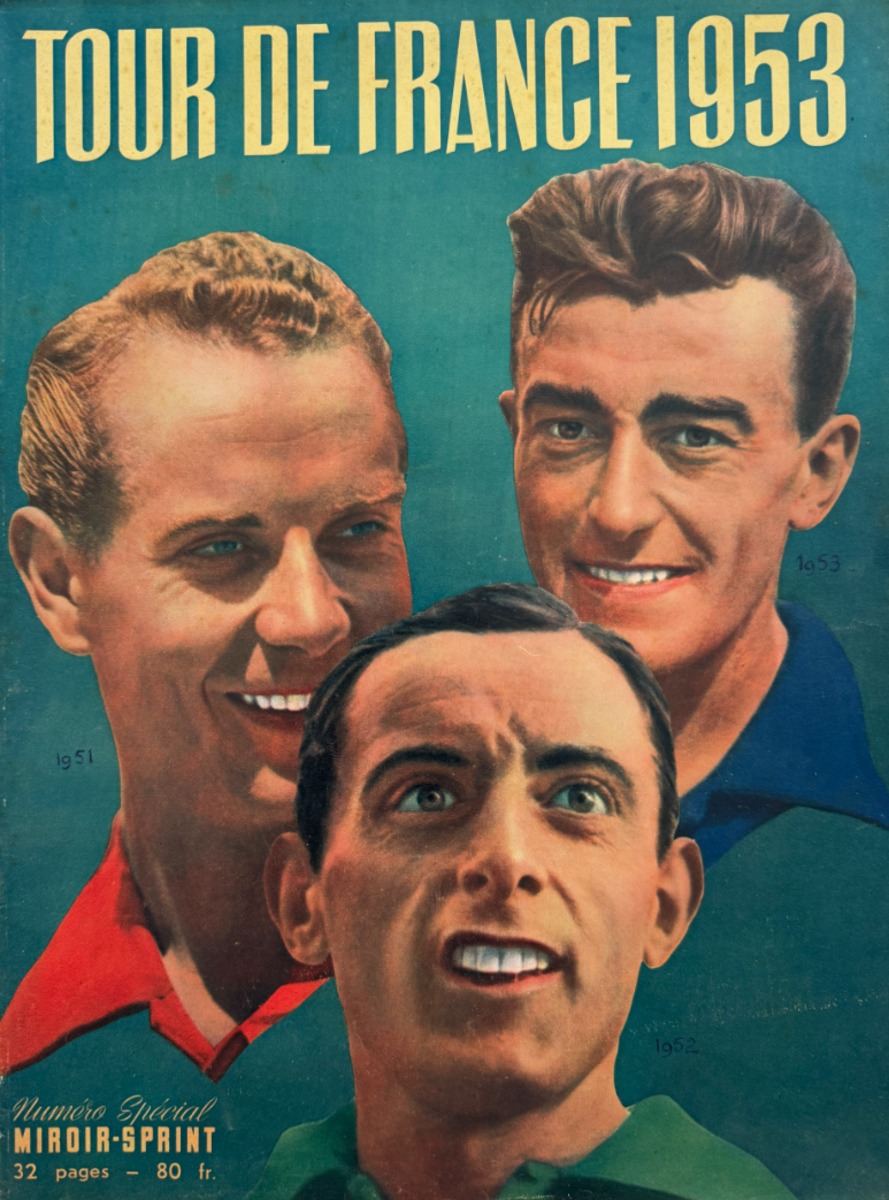 Miroir sprint 1953 - Tour de France 53 - Vainqueur Louison Bobet - Cyclisme authentique - Revue Vintage