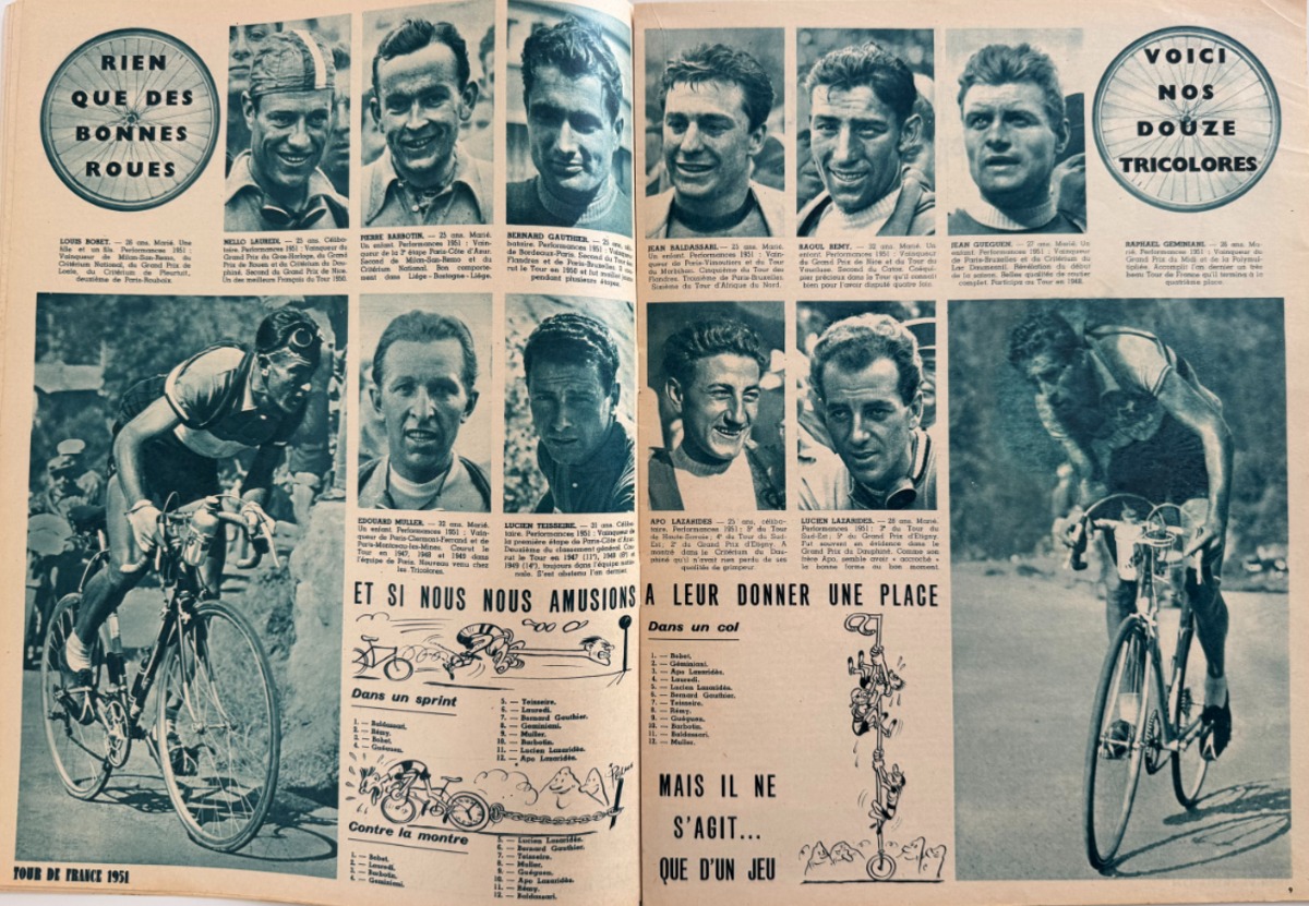 Miroir sprint 1951 - Tour de France 51 - Vainqueur Hugo Koblet - Vue 3 - Cyclisme