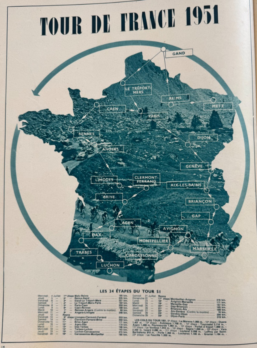 Miroir sprint 1951 - Tour de France 51 - Vainqueur Hugo Koblet - Vue 5 - Cyclisme