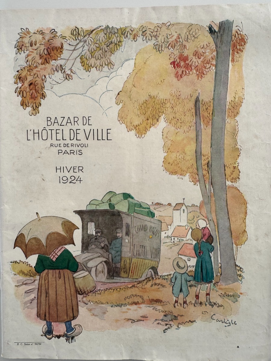 Catalogue Bazar de l'hôtel de ville - hiver 1924 - Grands Magasins authentique - Revue Vintage