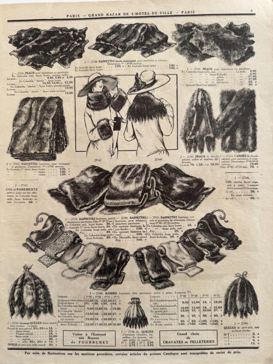 Catalogue Bazar de l'hôtel de ville - hiver 1924 - Vue 3 - Grands Magasins