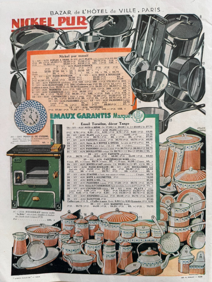 Catalogue Bazar de l'hôtel de ville - Ménage 1928 - Vue 5 - Grands Magasins