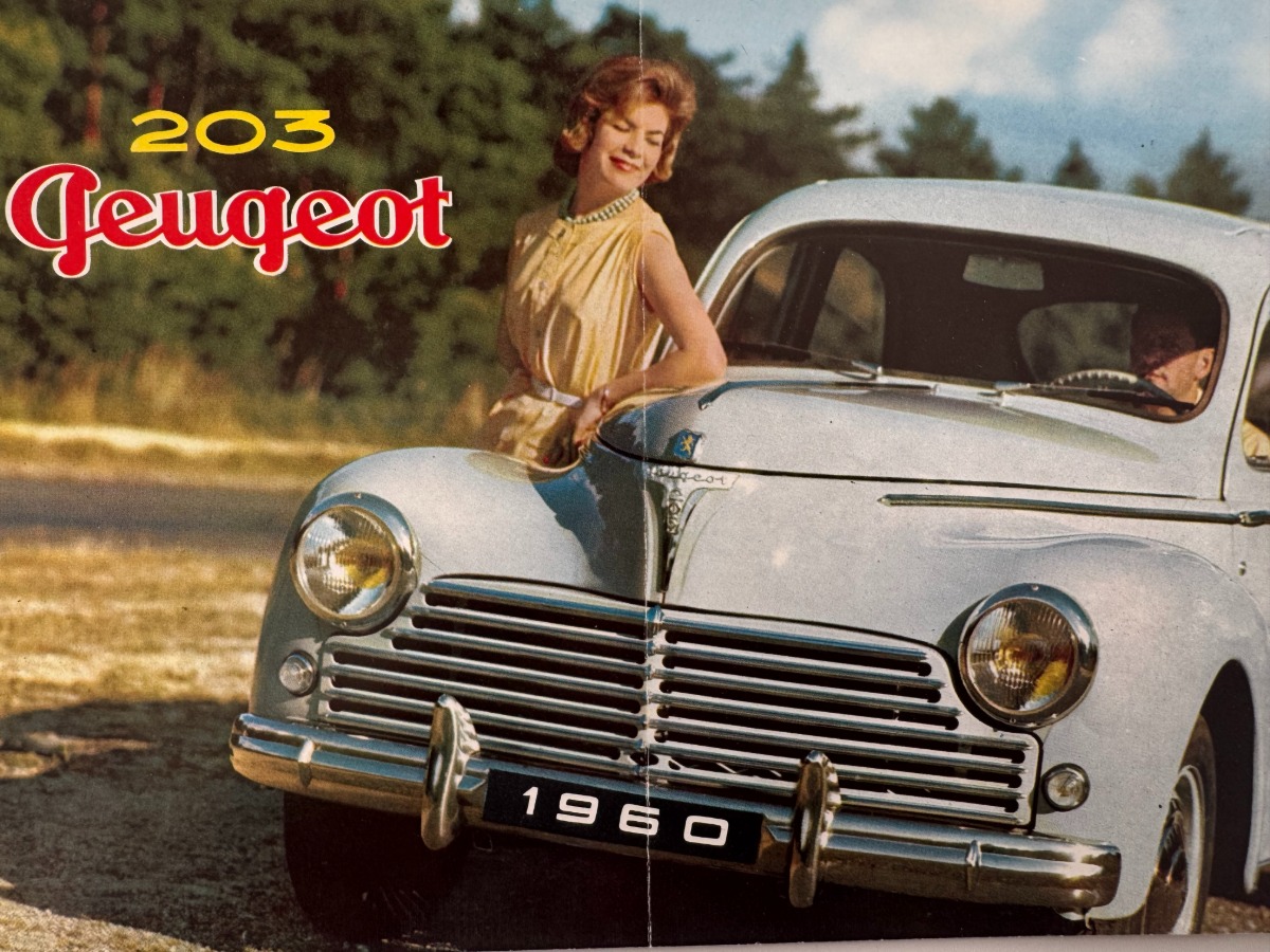 Catalogue Peugeot 203 année 1960 - Auto authentique - Revue Vintage