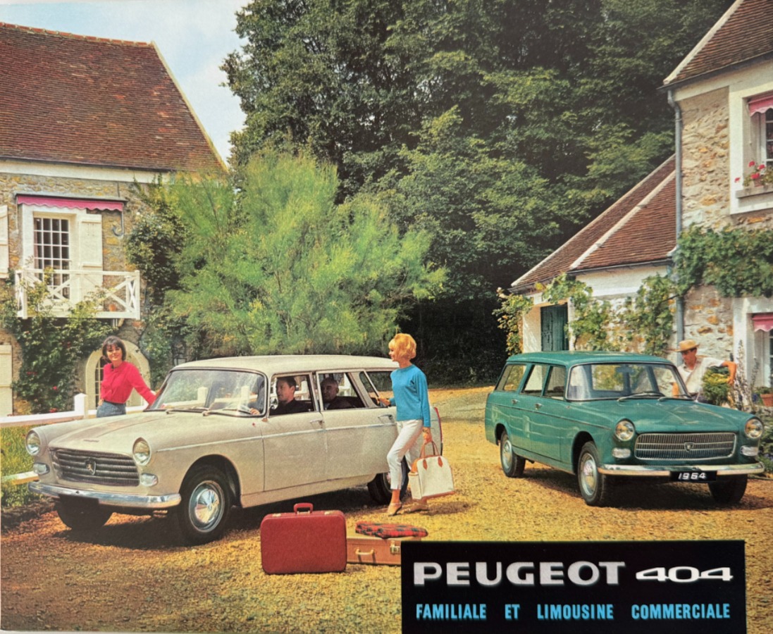Catalogue Peugeot 404 Familiale - Limousine - Commerciale - Auto authentique - Revue Vintage