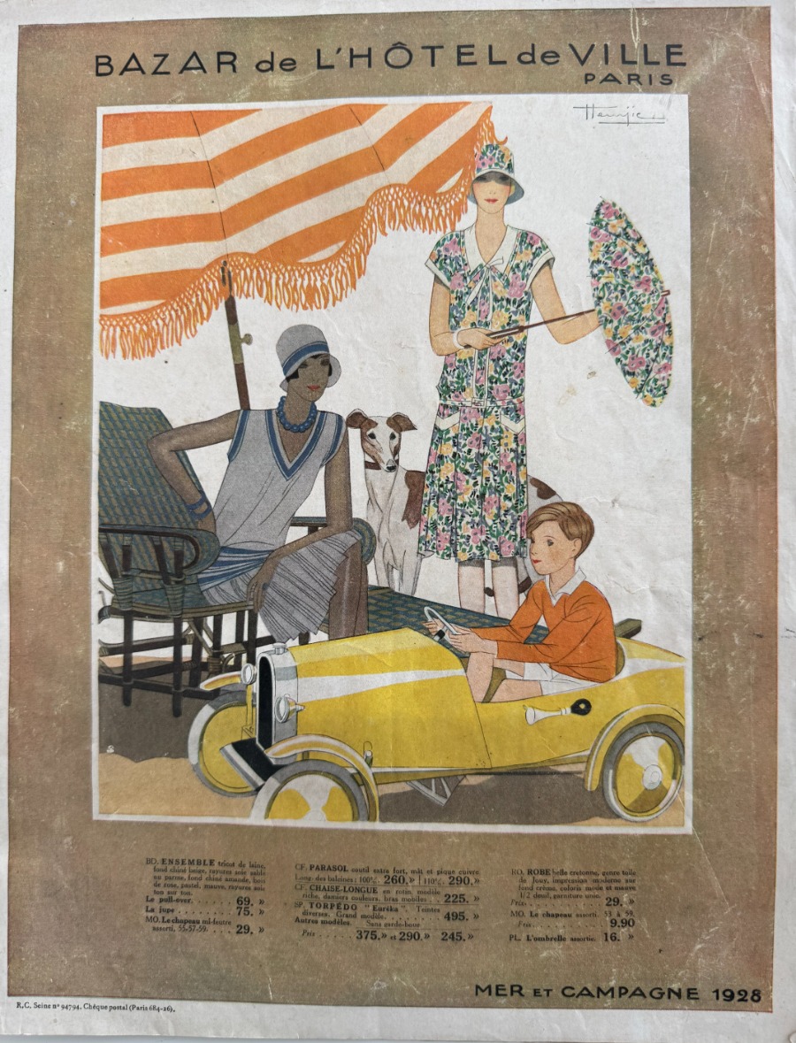 Catalogue Bazar de l'hôtel de ville -Mer et campagne - 1928 - Camping - Jouets - Pêche - Grands Magasins authentique - Revue Vintage