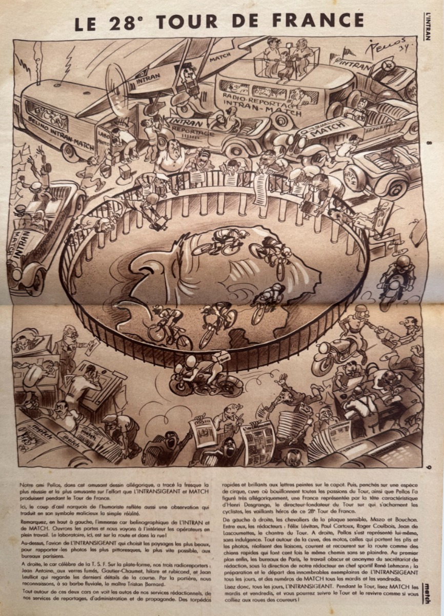 L'intransigeant - Match l'intran - Programme du 28eme Tour de France 1934 - N° spécial gratuit - Vue 5 - Cyclisme