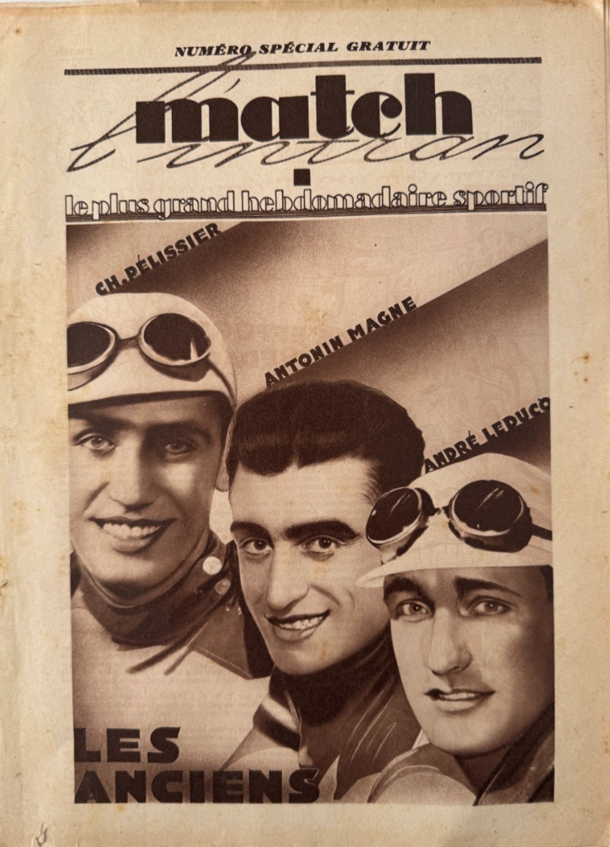 Match l'intran - Programme du 27eme Tour de France 1933 - N° spécial gratuit - Cyclisme authentique - Revue Vintage