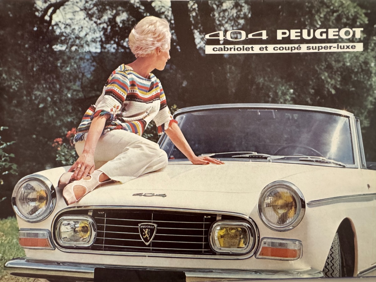 Catalogue Peugeot 404 Cabriolet - Coupé - Super Luxe - Auto authentique - Revue Vintage