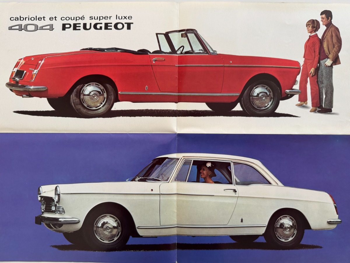 Catalogue Peugeot 404 Cabriolet - Coupé - Super Luxe - Vue 2 - Auto