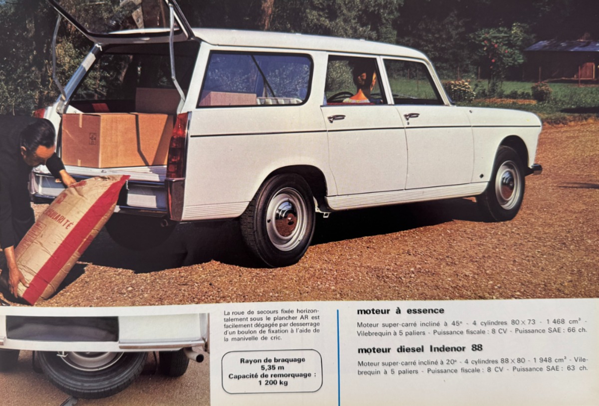 Catalogue Peugeot 404 Familiale - Commerciale - break - Vue 4 - Auto