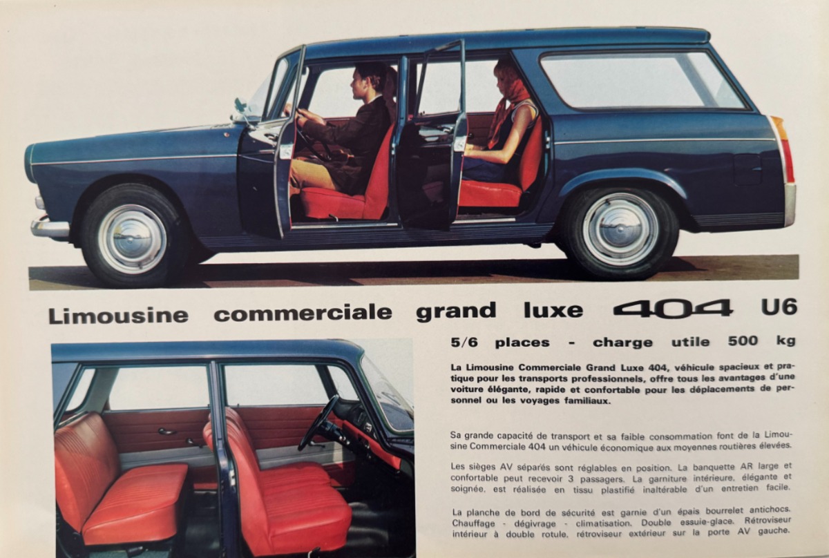 Catalogue Peugeot 404 Break - Familiale - Commerciale 1965 - Vue 2 - Auto