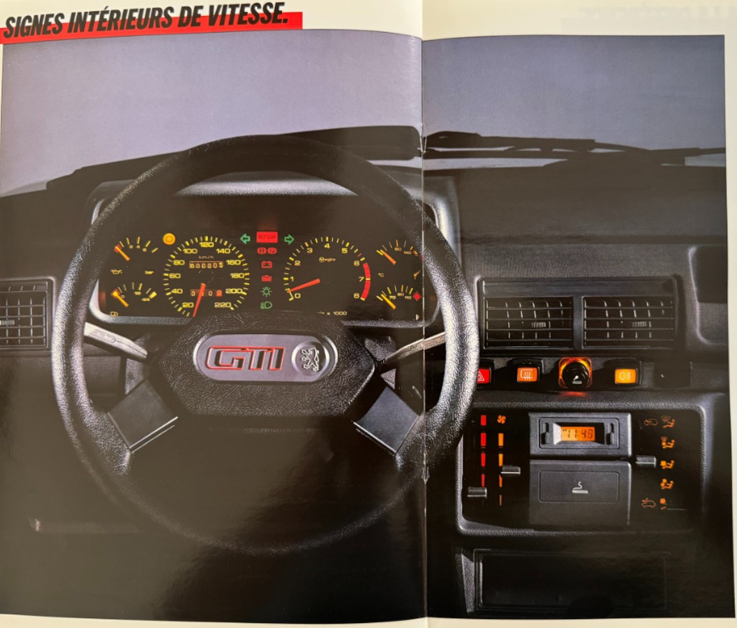 Catalogue Peugeot 205 GTI - année 1986 - Vue 2 - Auto