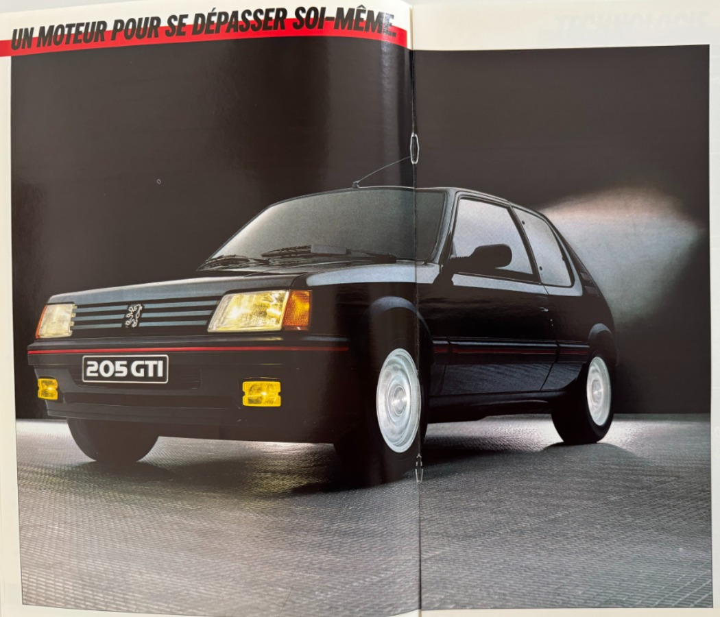 Catalogue Peugeot 205 GTI - année 1986 - Vue 3 - Auto