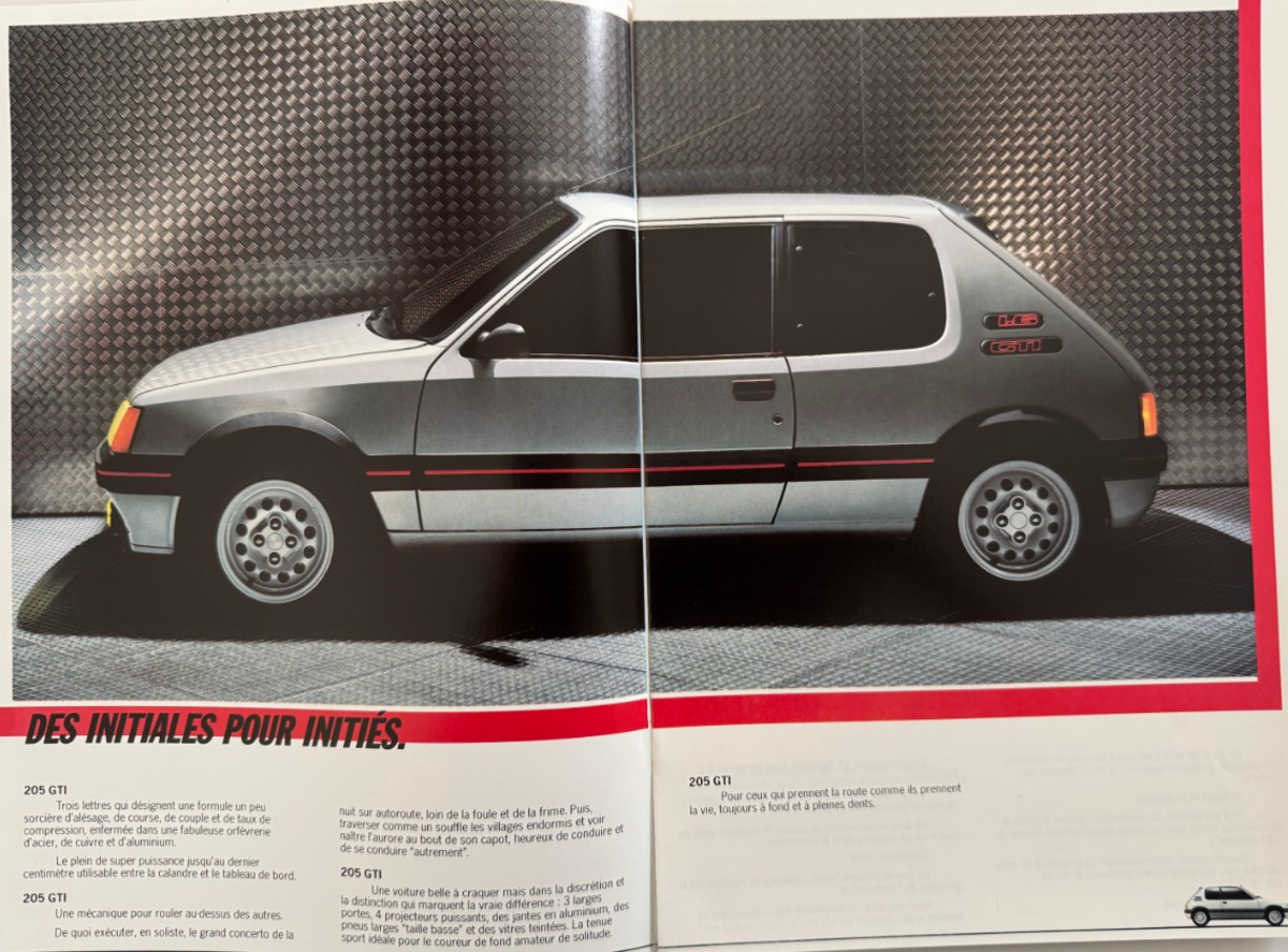 Catalogue Peugeot 205 GTI - année 1985 - Vue 3 - Auto