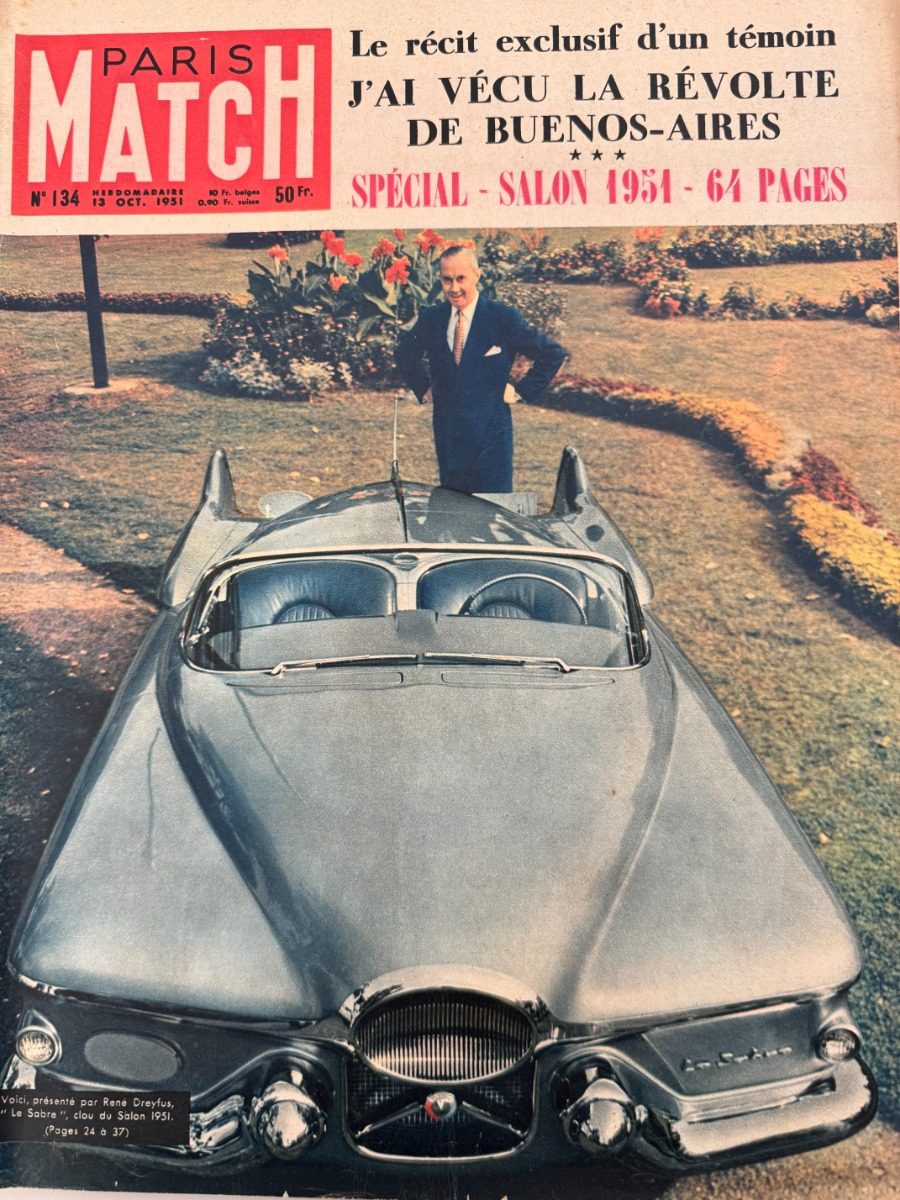 Paris Match - Salon de l'automobile 1951 - Paris Match authentique - Revue Vintage