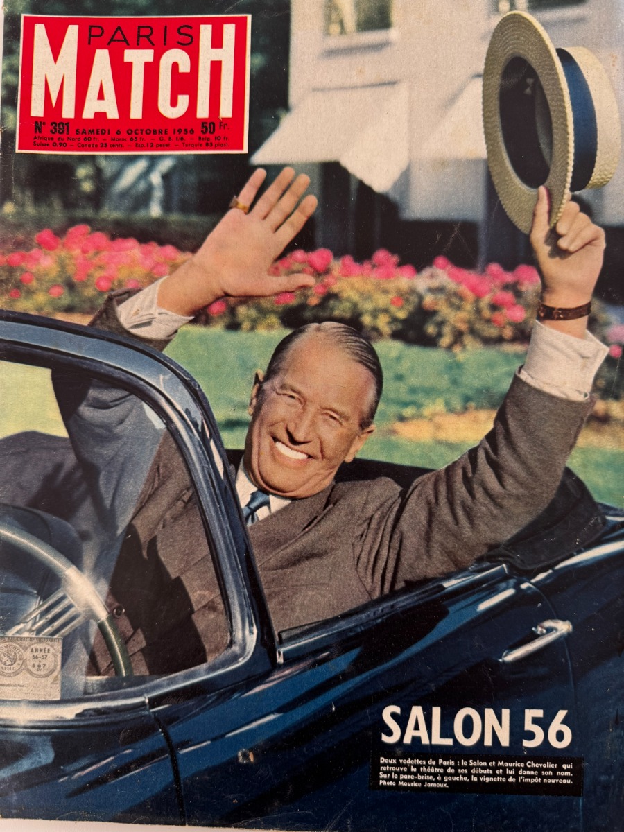 Paris Match - Salon de l'automobile 1956 - Paris Match authentique - Revue Vintage