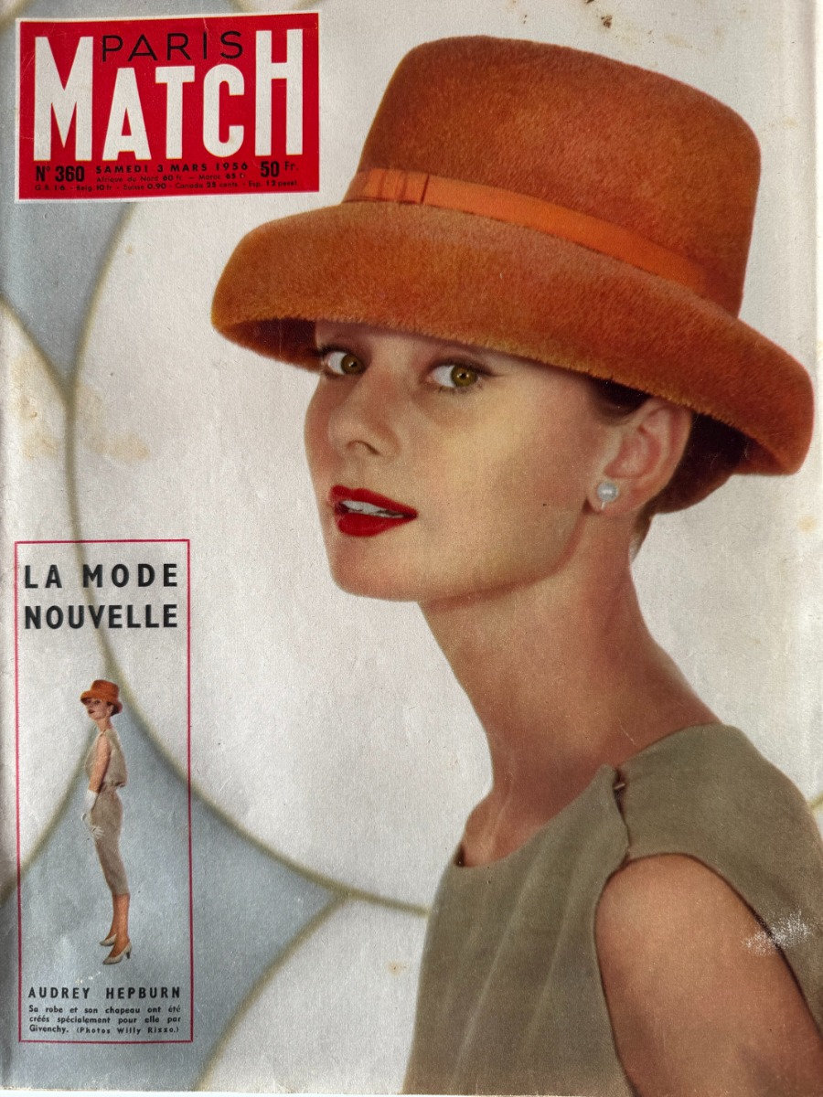 Paris Match - La nouvelle mode - Audrey Hepburn 1956 N° 360 - Paris Match authentique - Revue Vintage