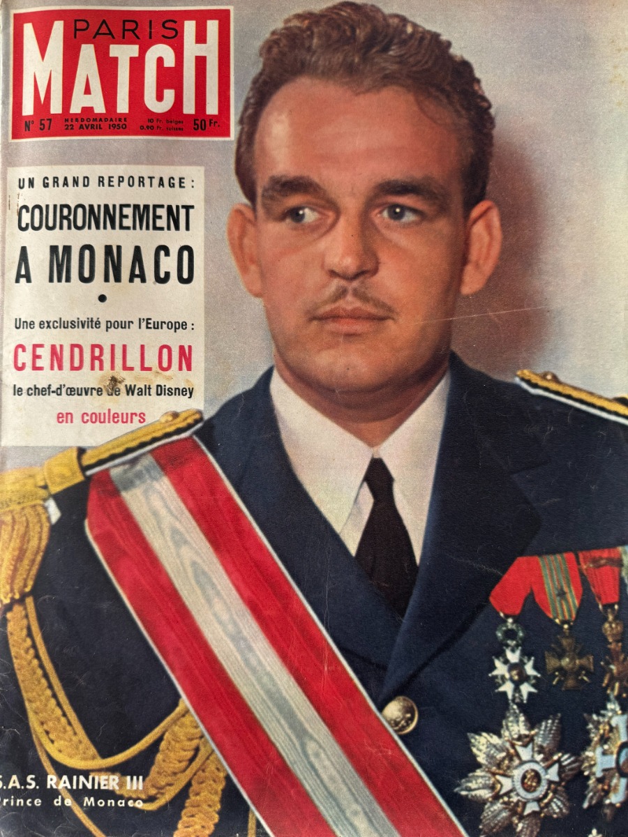 Paris Match - Rainier Prince de Monaco - 1950 N° 57 - Paris Match authentique - Revue Vintage