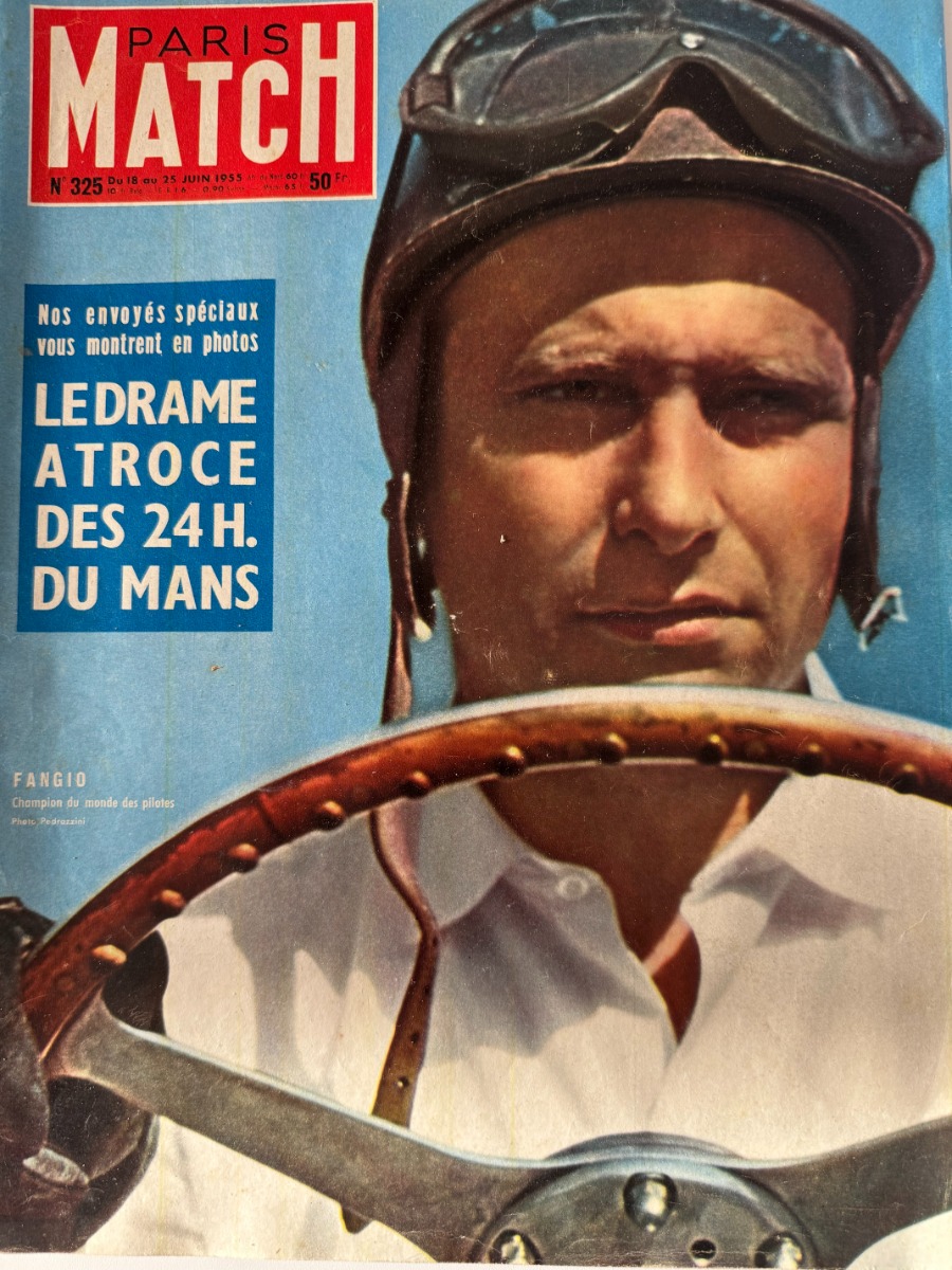 Paris Match - Le drame atroce des 24H du Mans - 1955 N° 325 - Paris Match authentique - Revue Vintage