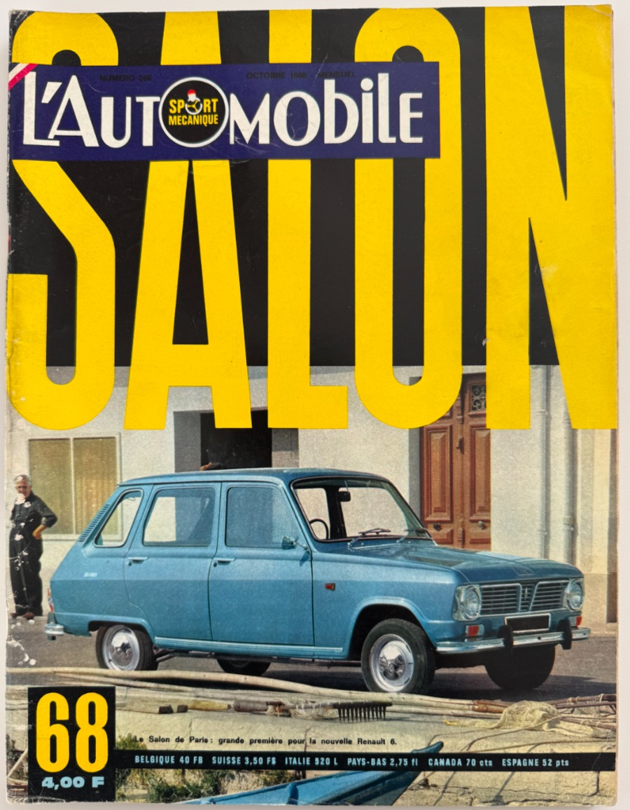Salon de l'automobile 1968 - Auto authentique - Revue Vintage