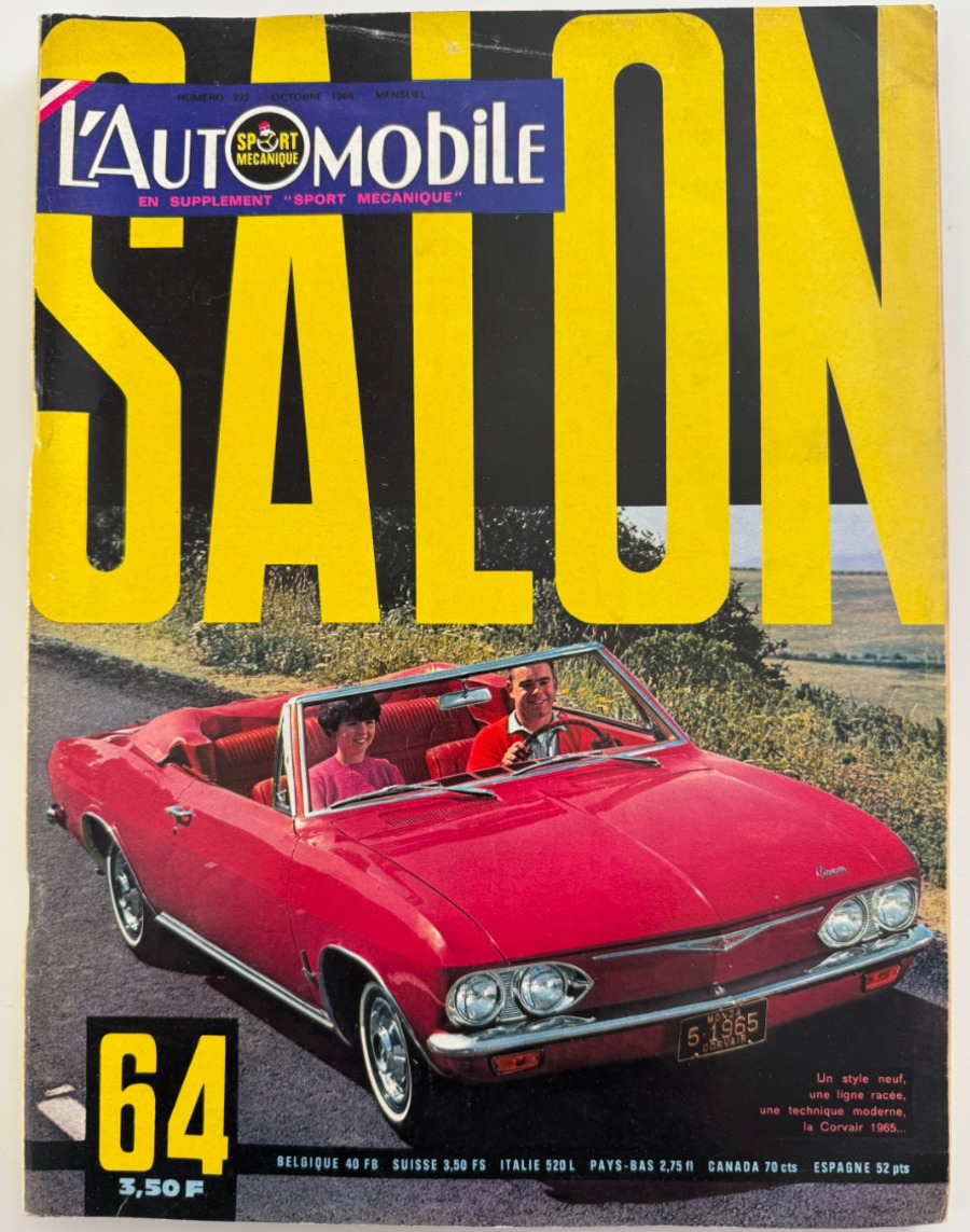 Salon de l'automobile 1964 - Auto authentique - Revue Vintage