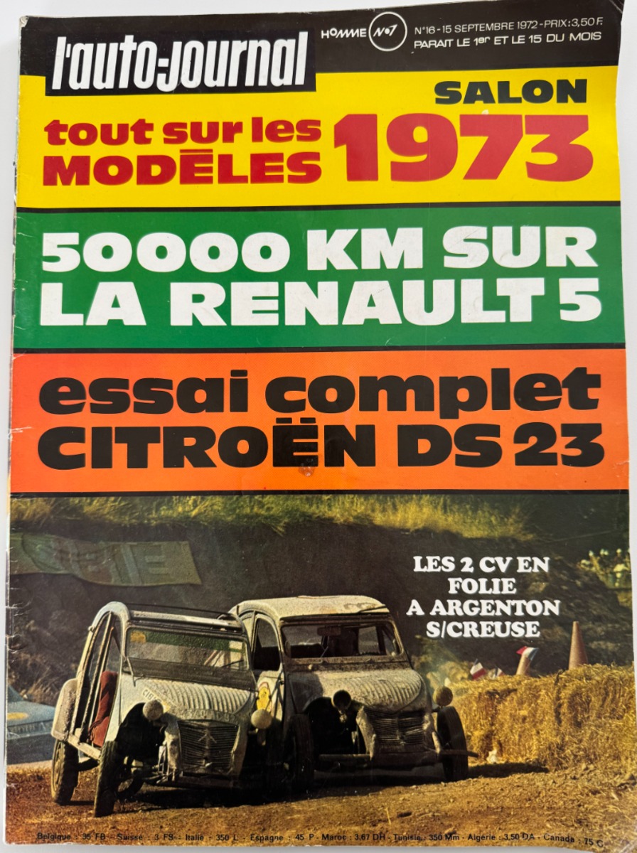 Salon de l'automobile 1973 - Auto authentique - Revue Vintage