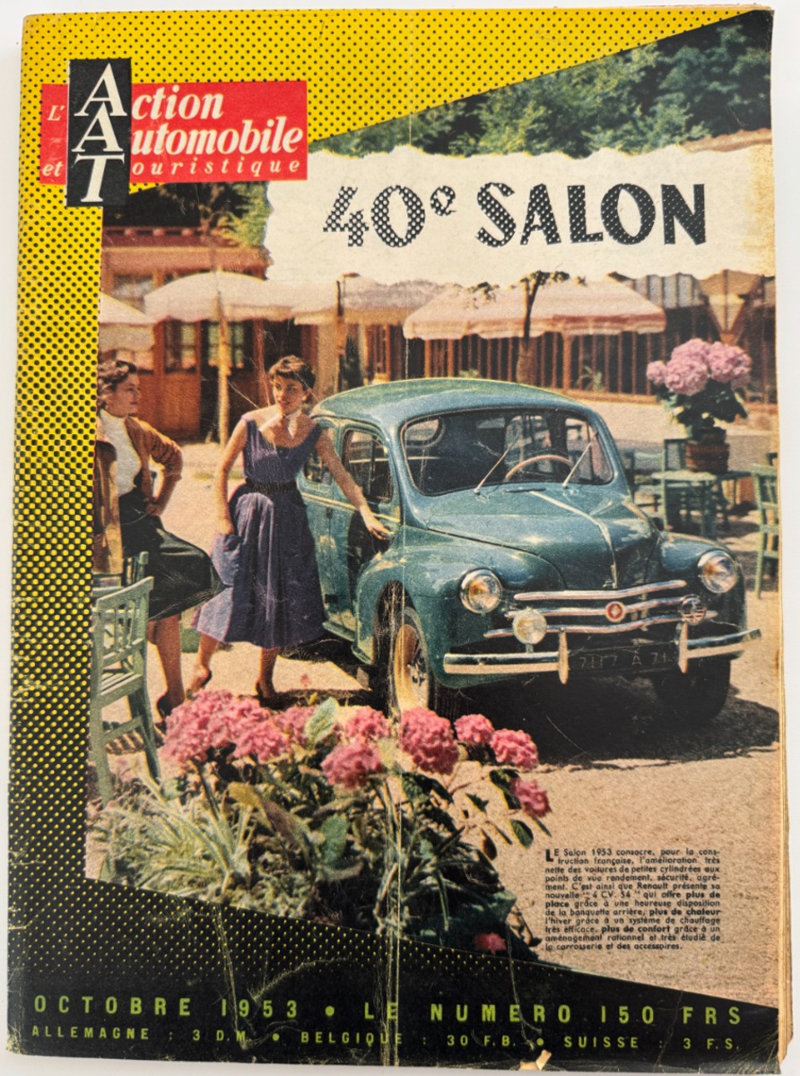 Salon de l'automobile 1953 - Auto authentique - Revue Vintage