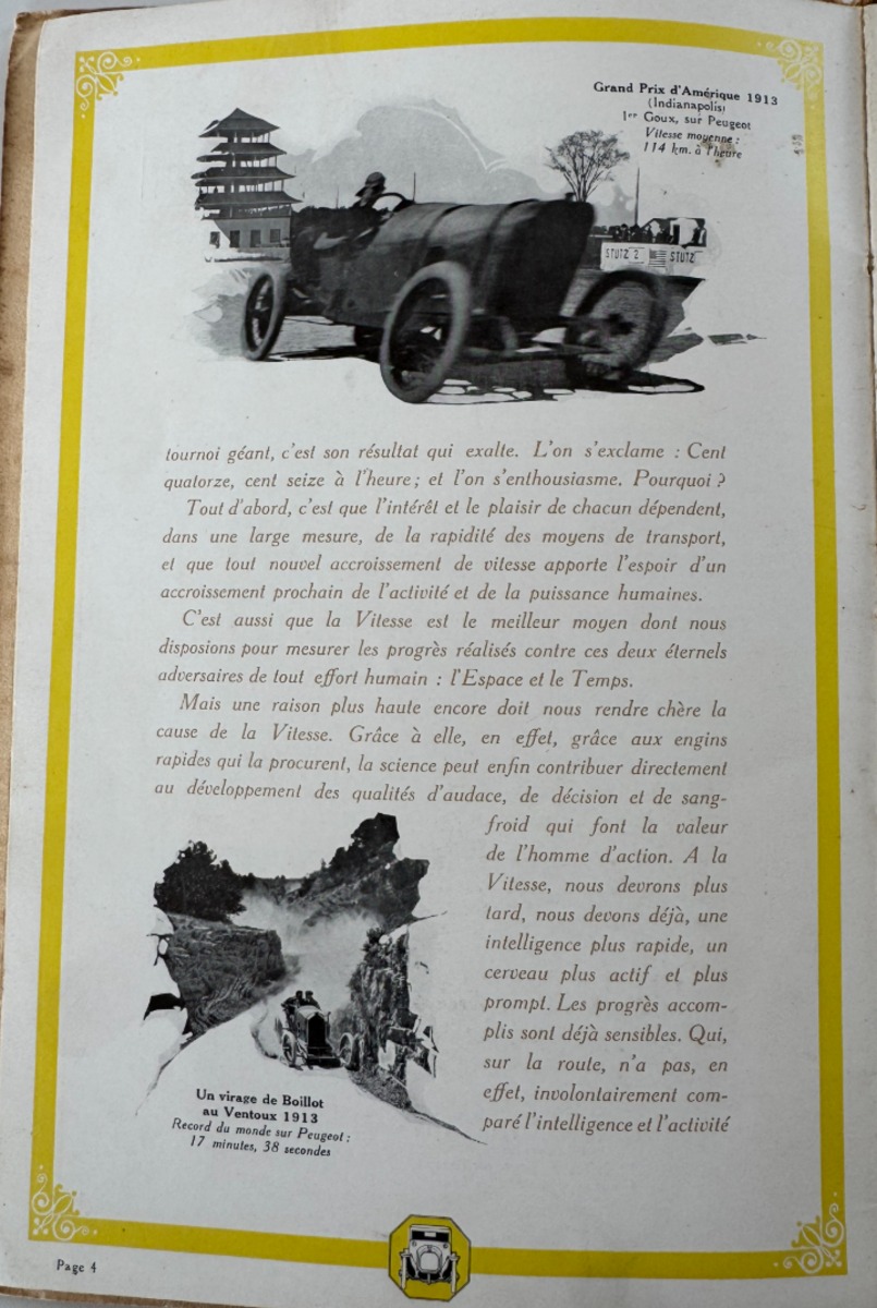 Catalogue Peugeot 1914 - 40 et 18 HP Sport - 14 et 10 HP - Bébé Peugeot. - Vue 2 - Auto