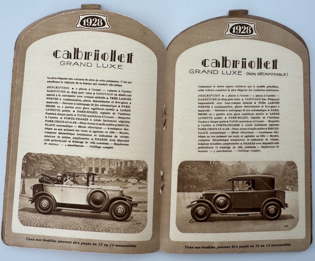 Catalogue Peugeot 9 CH - 1928 - Vue 3 - Auto