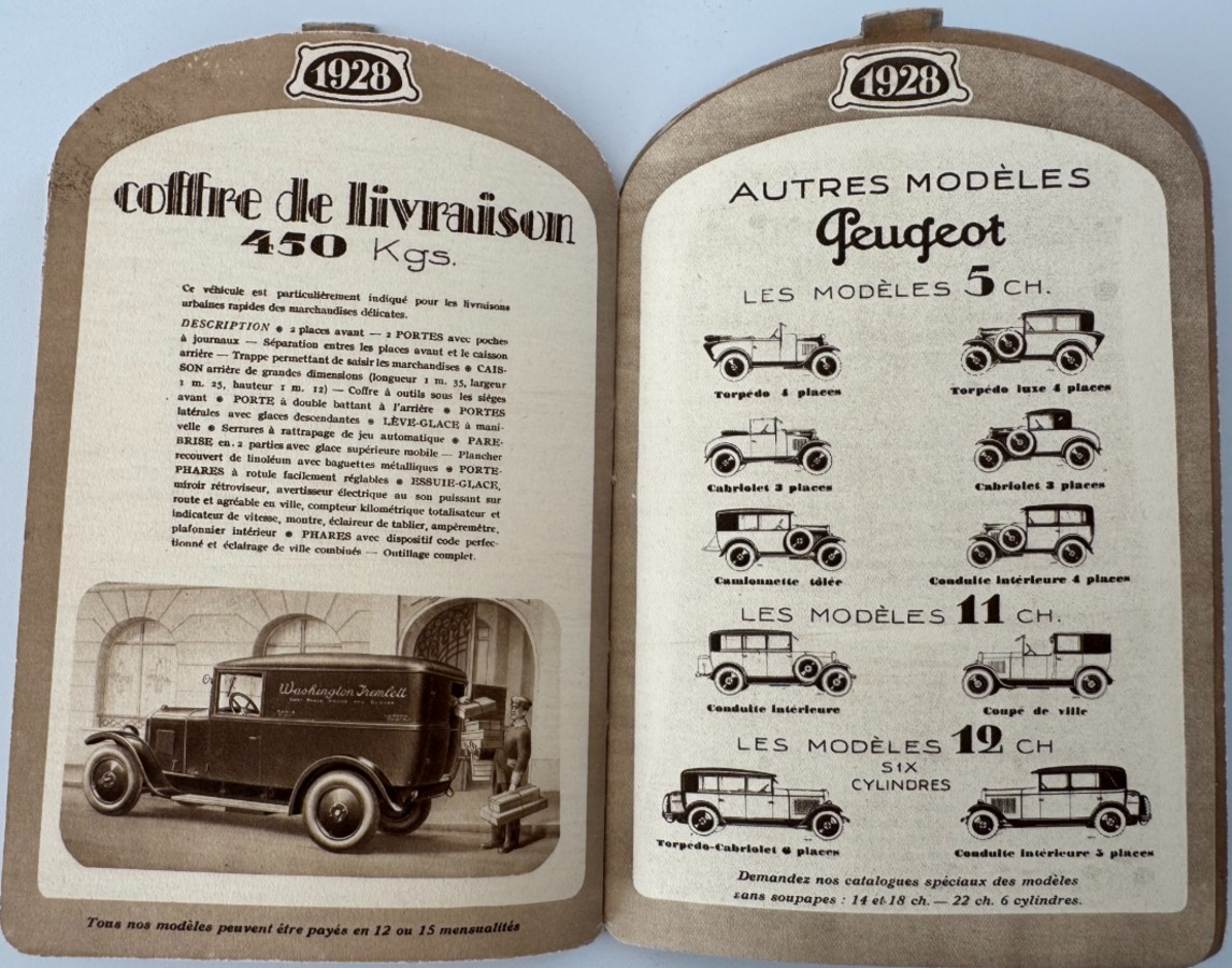 Catalogue Peugeot 9 CH - 1928 - Vue 4 - Auto