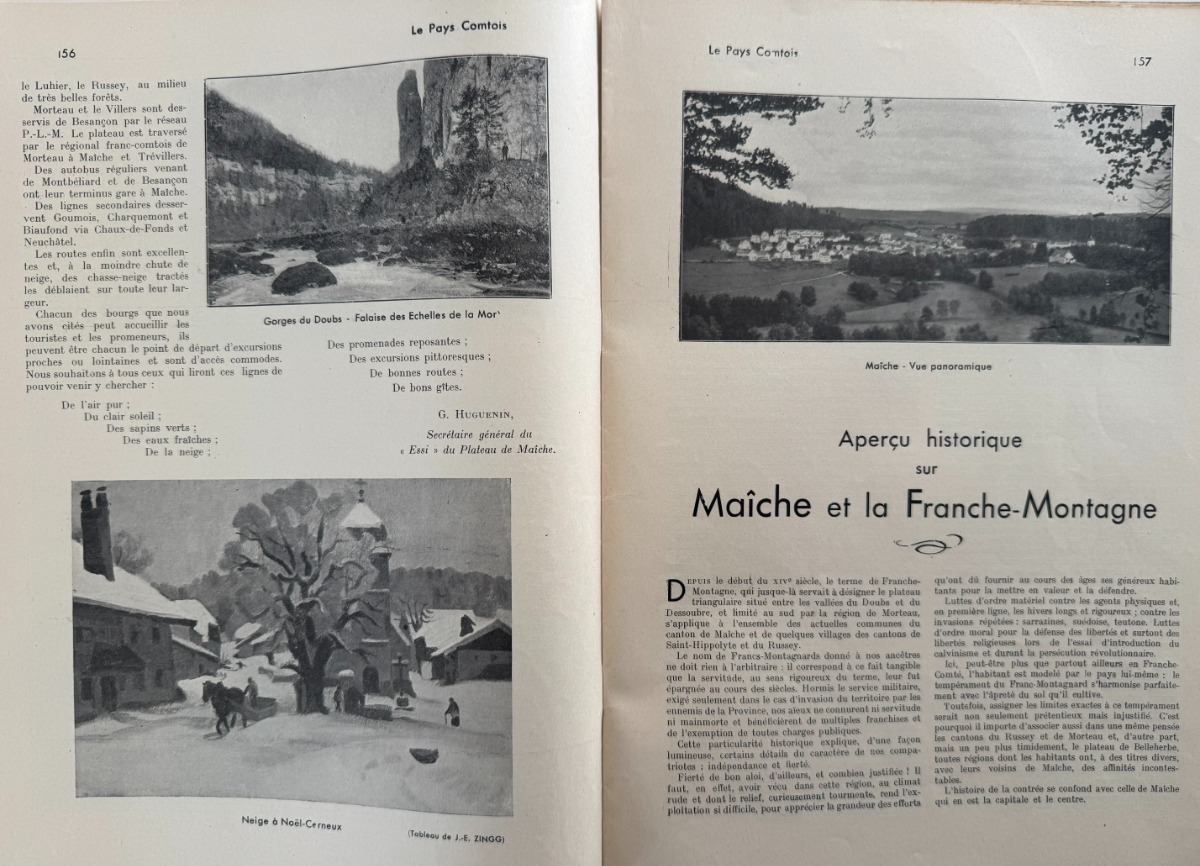 Le Pays Comtois - Le plateau de Maiche 1936 - Haut Doubs - Vue 4 - Doubs